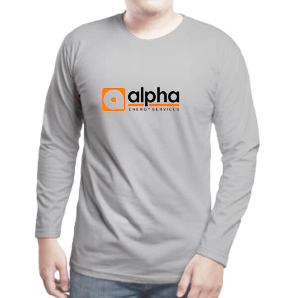 Polo cuello redondo manga larga